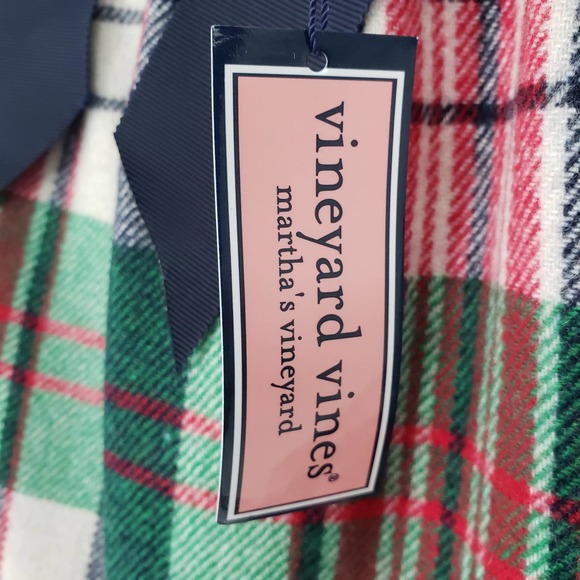Vineyard Vines Tartan Plaid Bow Mini Skirt 6 Wool Blend Bow Accent Green Red NWT - Picture 7 of 10